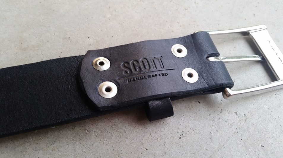 scott strittmatter diy black leather belt