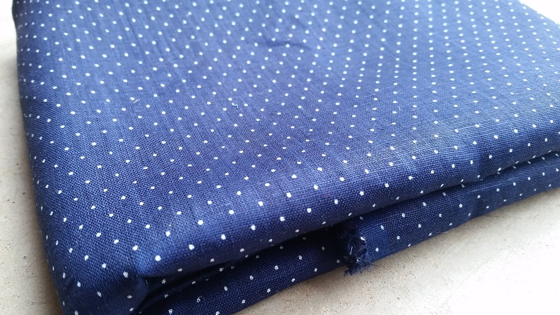 Japanese indigo linen